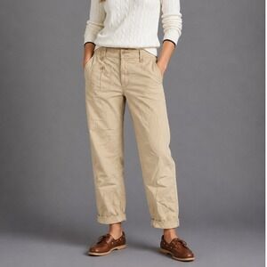 Lauren Ralph Lauren Khaki Chino Cargo Utility Pants Tan Plus Size 18W Cotton